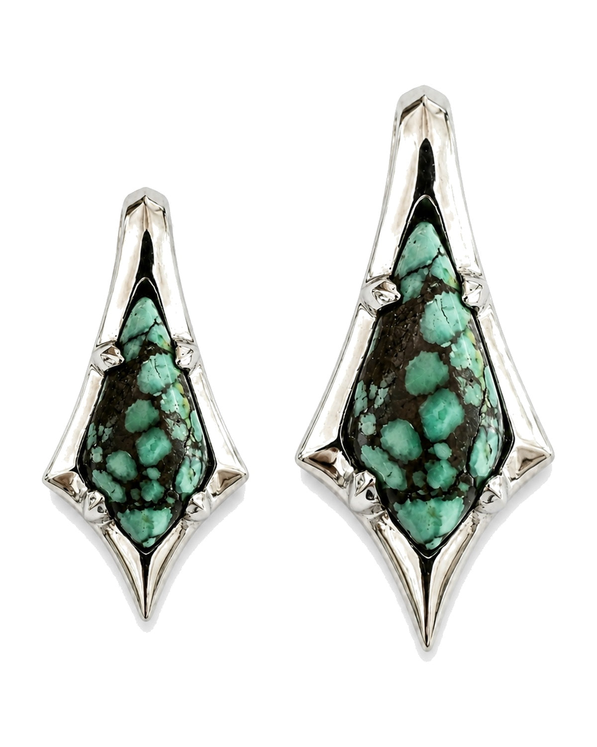 Atlantis turquoise pendant shown in small and large sizes