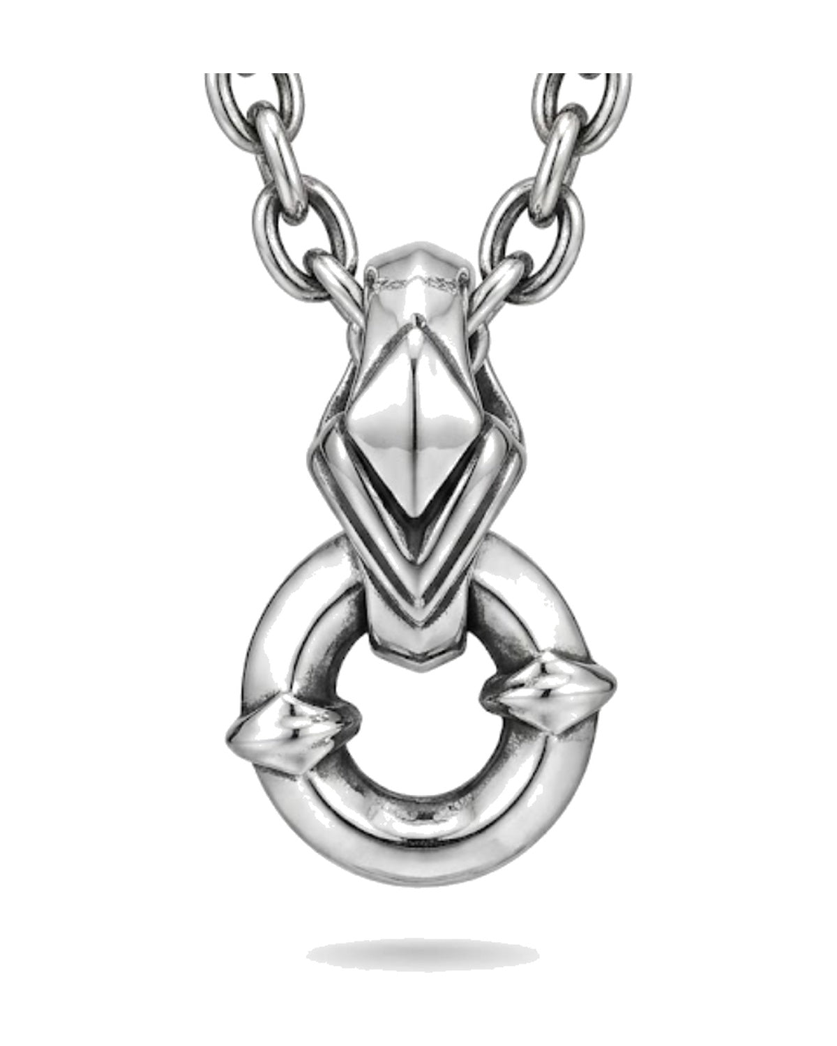 DJB / Nagual Atlantis pendant on thick sterling silver chain