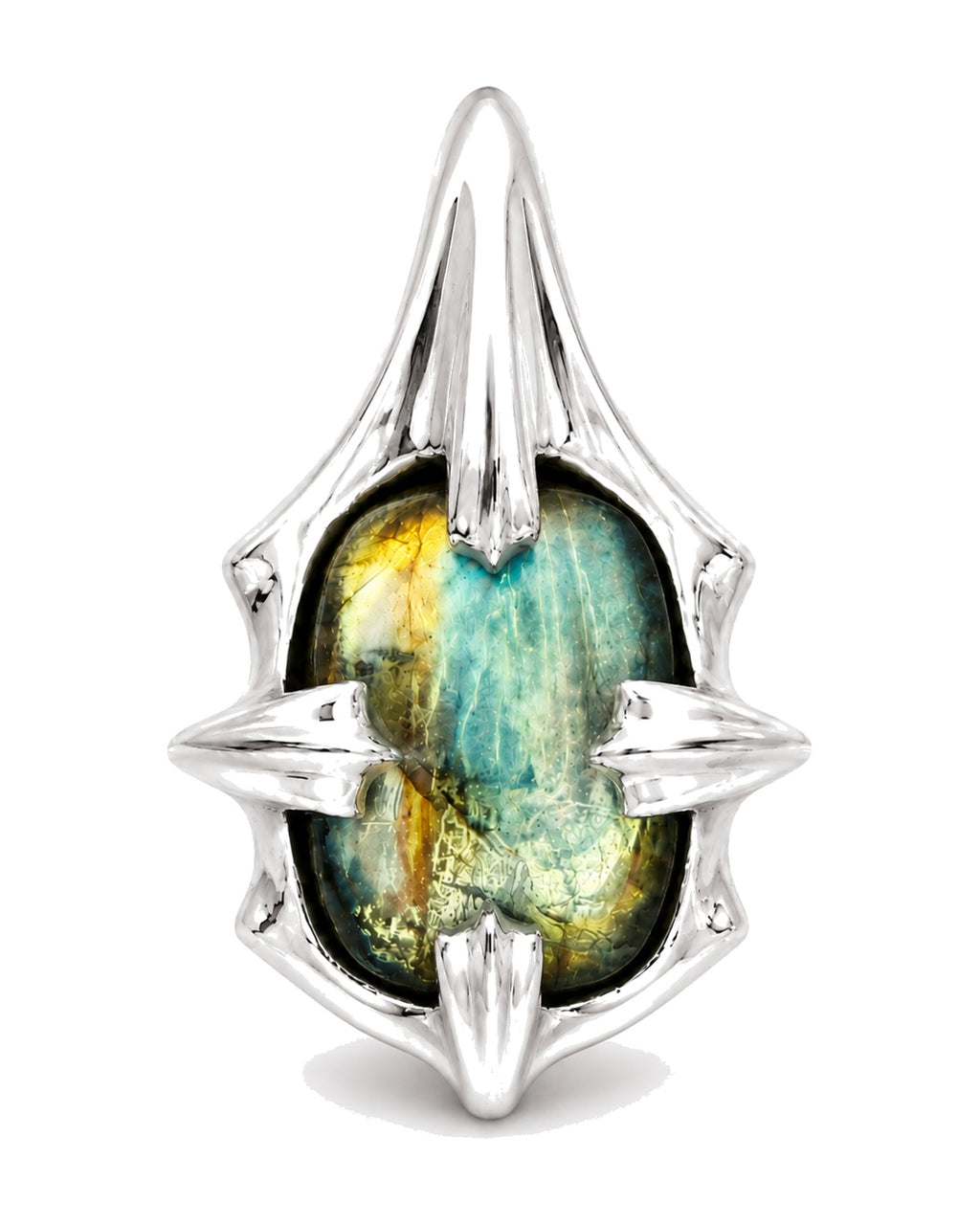 DJB / Nagual spear pendant with labradorite cabochon