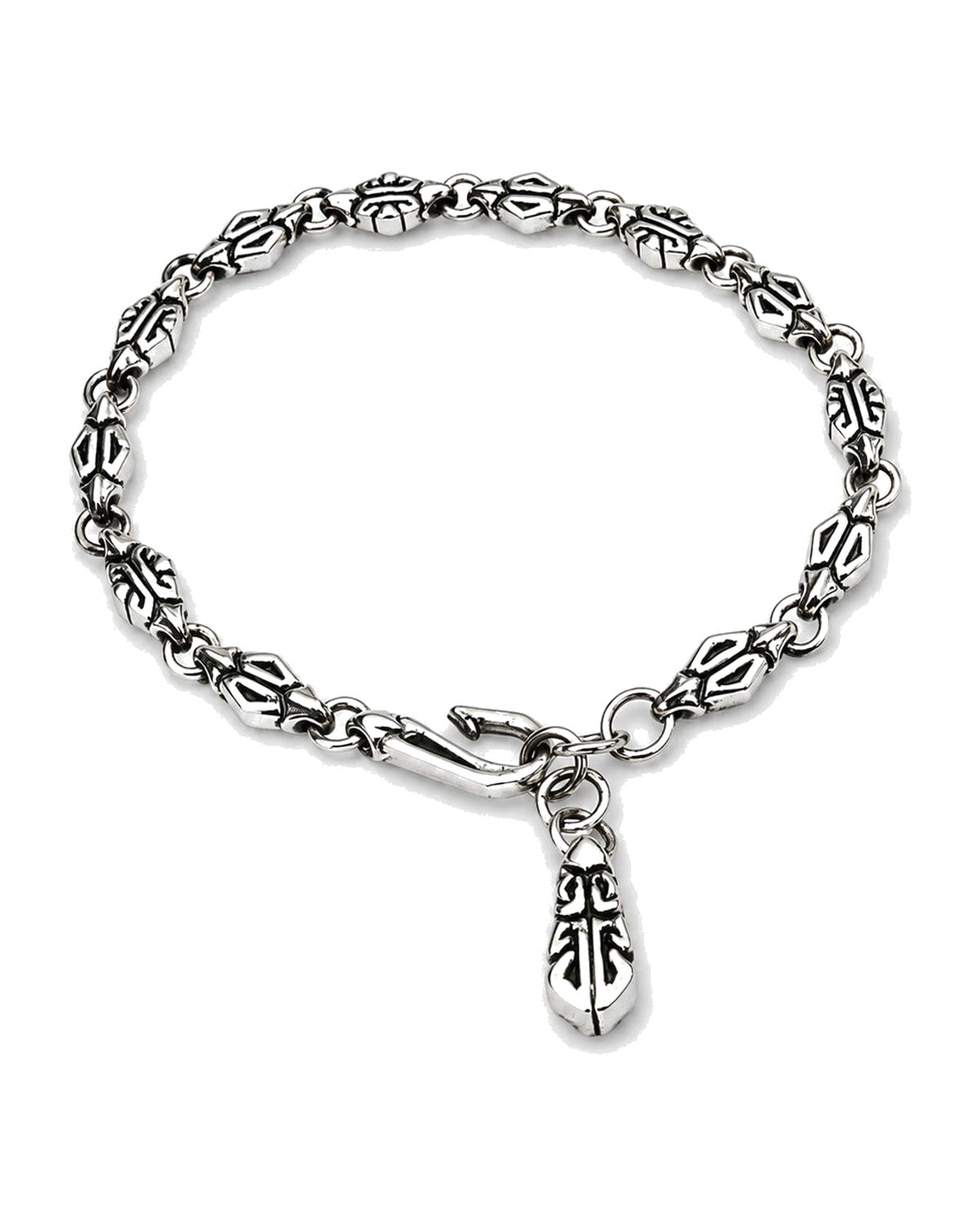 Small Azteca sterling silver bracelet
